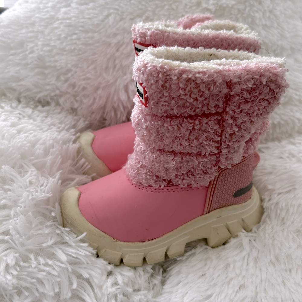 Pink Hunter boots